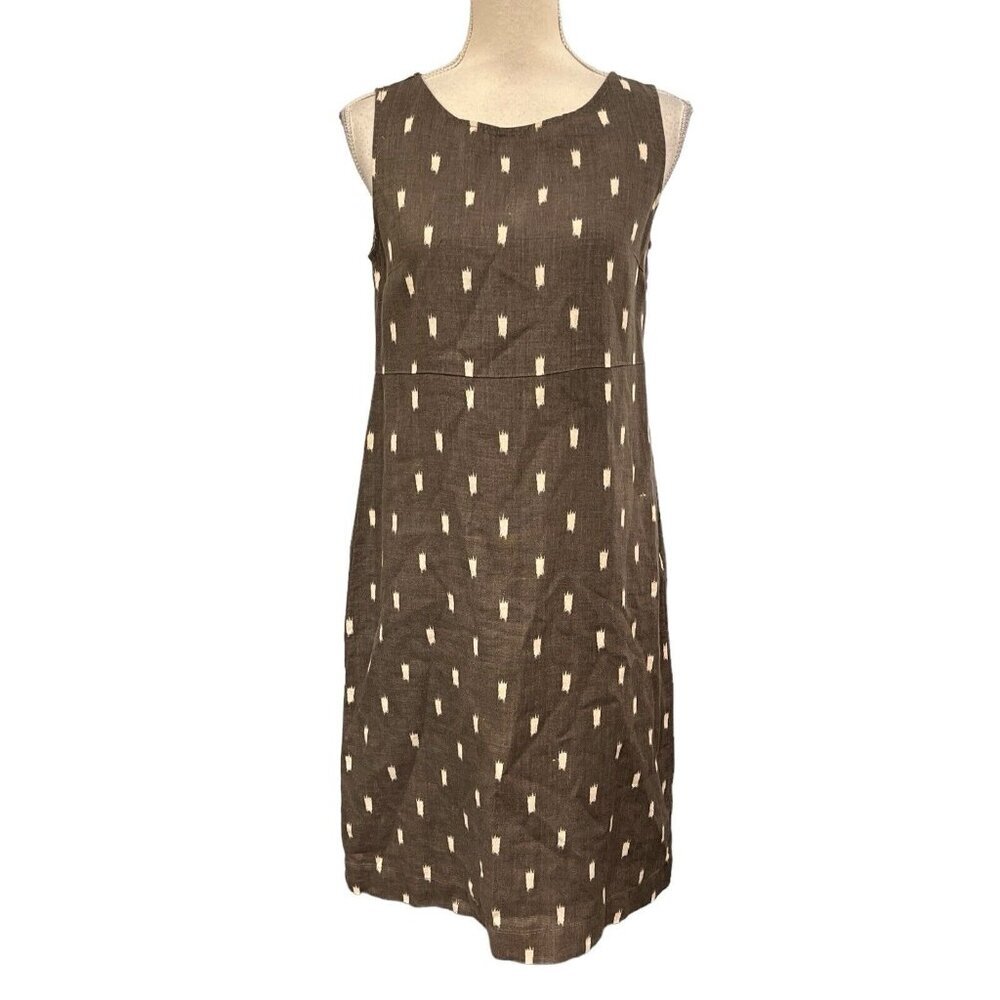Garnet Hill Gray Sleeveless Sheath Dress